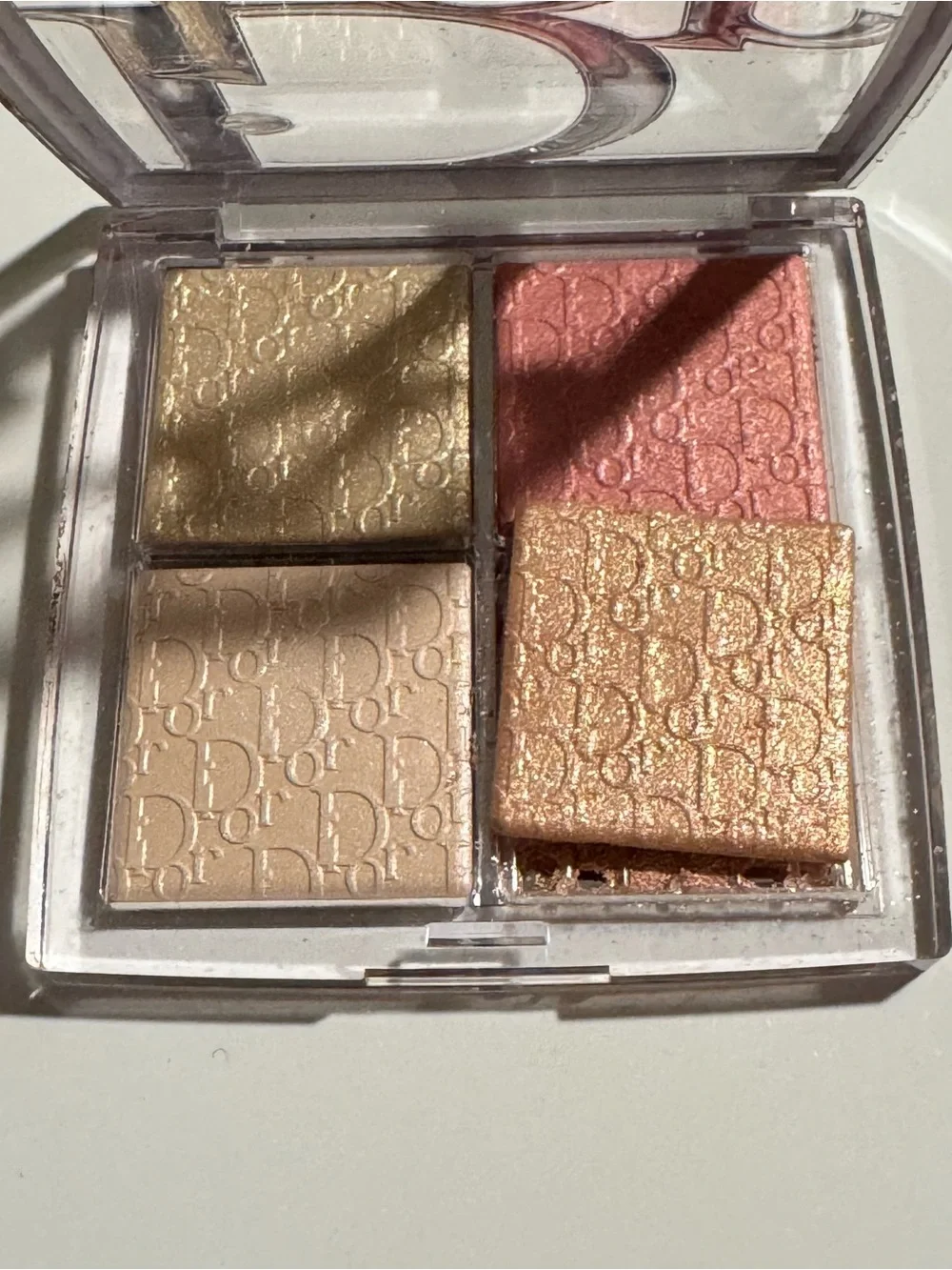 Dior Backstage Glow Maximizer Palette 004 Rose Gold Glow Imperfect